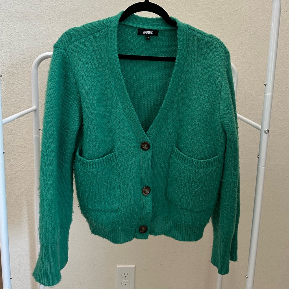 Apparis Green Women's Cardigan